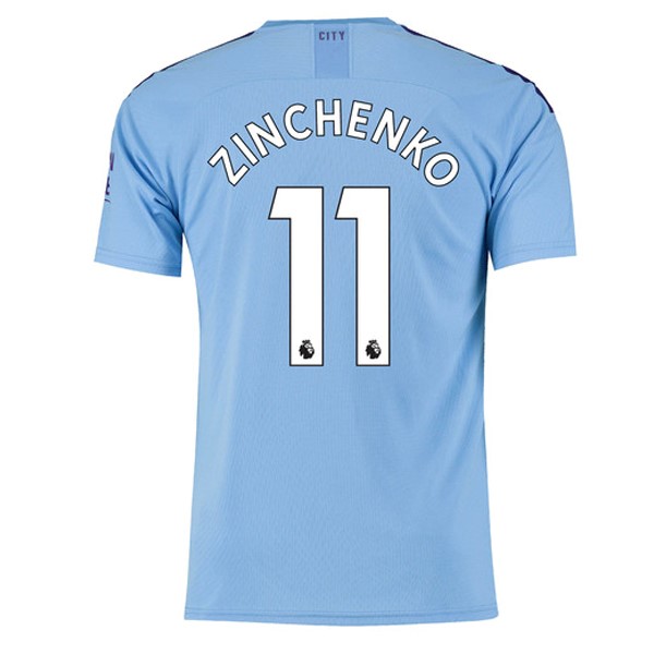 Camiseta Manchester City NO.11 Zinchenko 1ª 2019-2020 Azul
